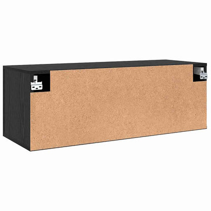 Armadietto a muro Rovere nero 100 x 36.5 x 35 cm | homemem39