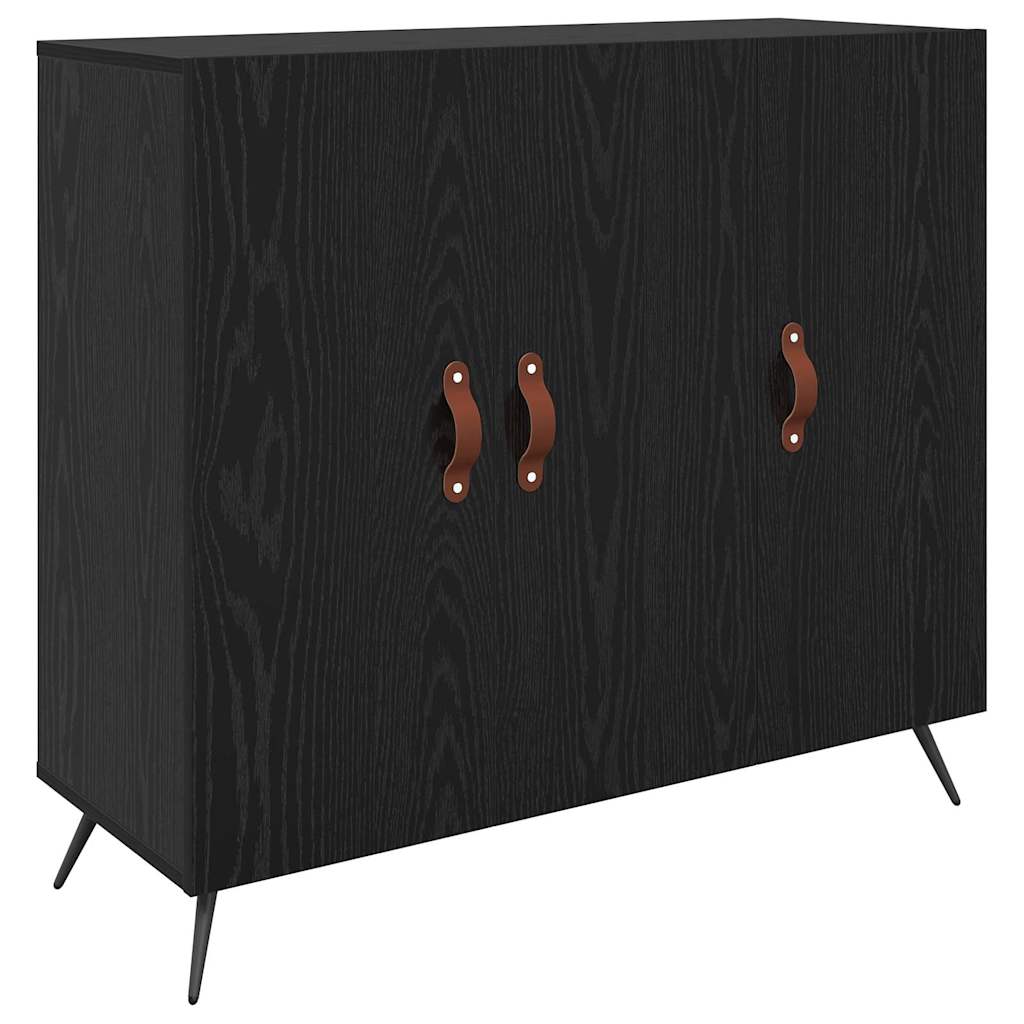 Credenza Nero 90 x 34 x 80 cm Legno multistrato