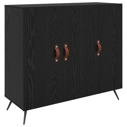 Credenza Nero 90 x 34 x 80 cm Legno multistrato