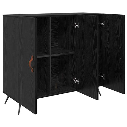 Credenza Nero 90 x 34 x 80 cm Legno multistrato