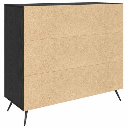 Credenza Nero 90 x 34 x 80 cm Legno multistrato