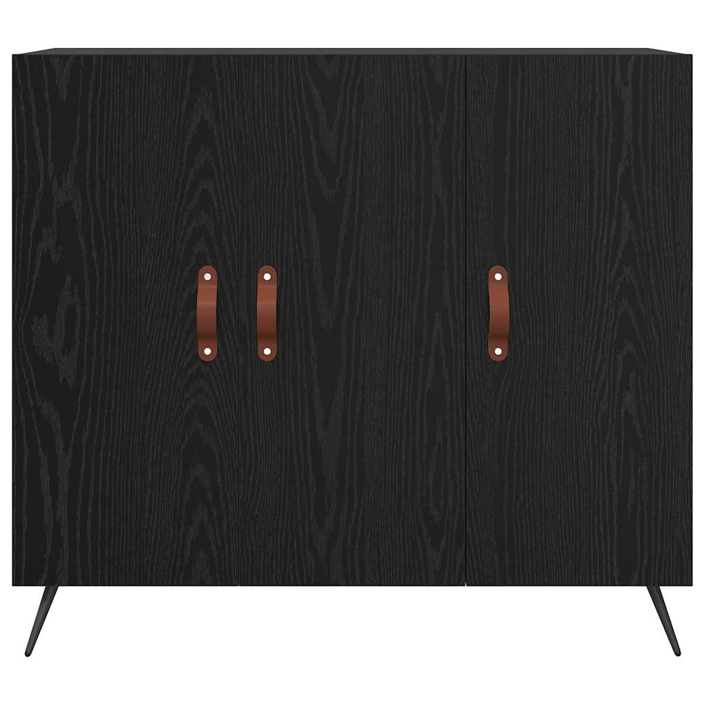 Credenza Nero 90 x 34 x 80 cm Legno multistrato