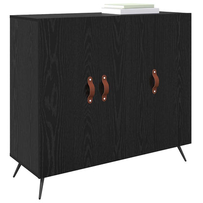 Credenza Nero 90 x 34 x 80 cm Legno multistrato