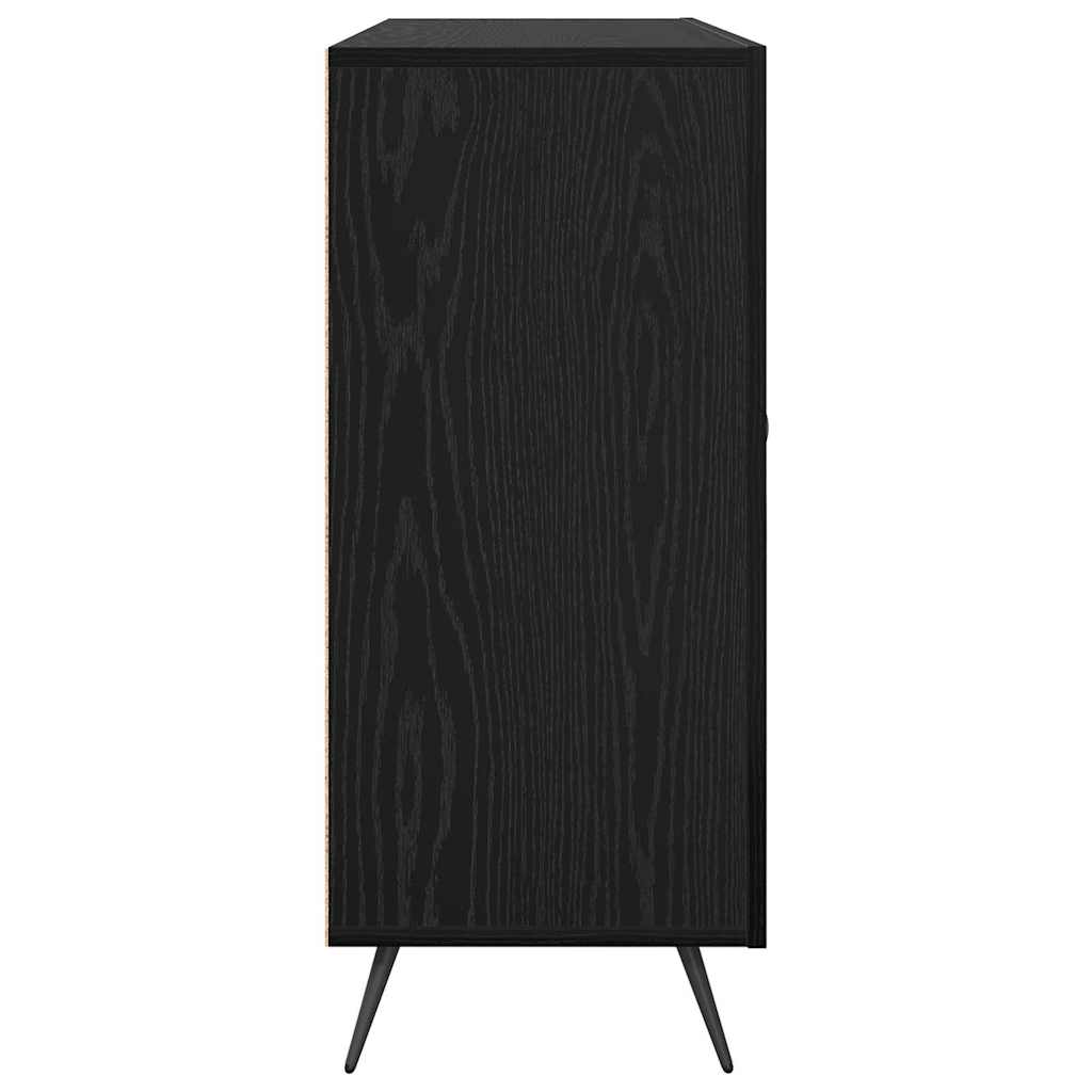 Credenza Nero 90 x 34 x 80 cm Legno multistrato