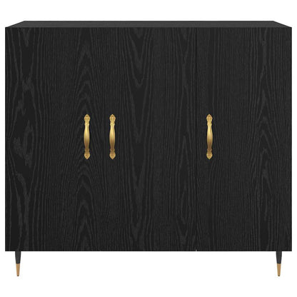 Credenza Nero 90 x 34 x 80 cm Legno multistrato