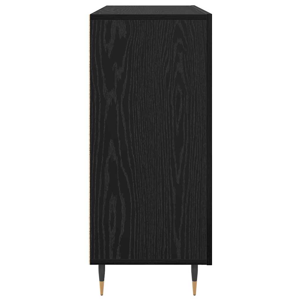 Credenza Nero 90 x 34 x 80 cm Legno multistrato