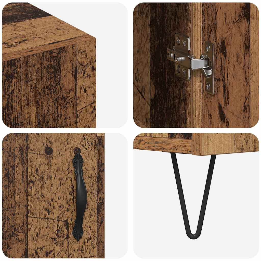 Credenza Legno vecchio 90 x 34 x 80 cm Legno multistrato