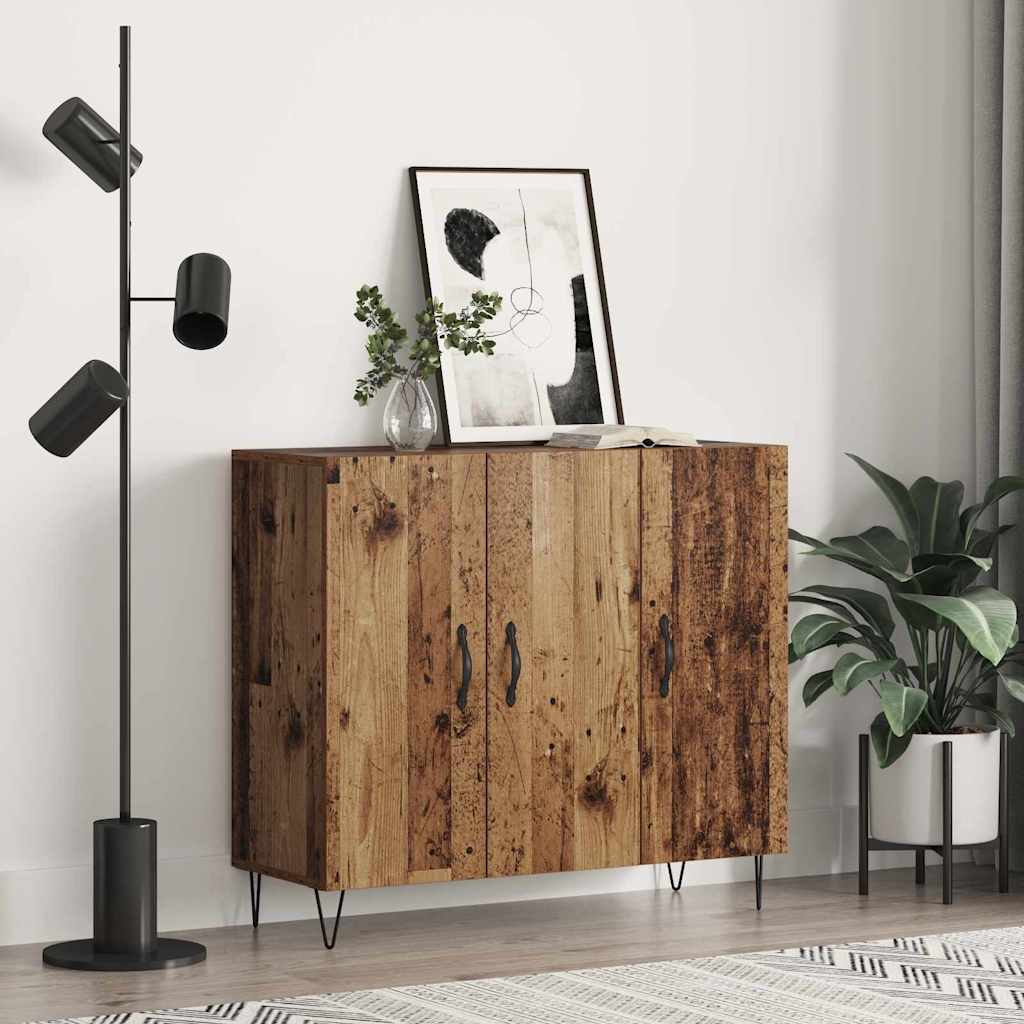 Credenza Legno vecchio 90 x 34 x 80 cm Legno multistrato