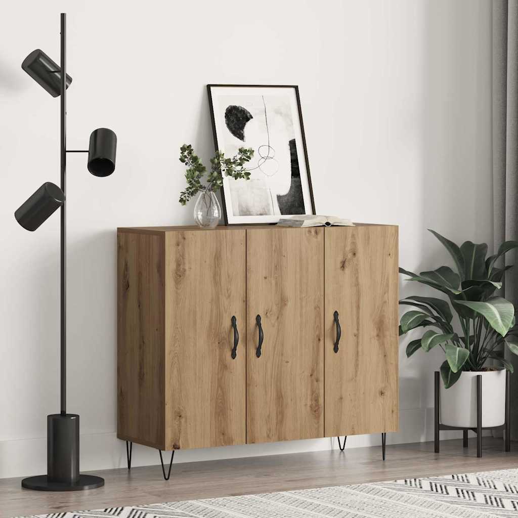 Credenza rovere artigianale 90 x 34 x 80 cm Legno multistrato