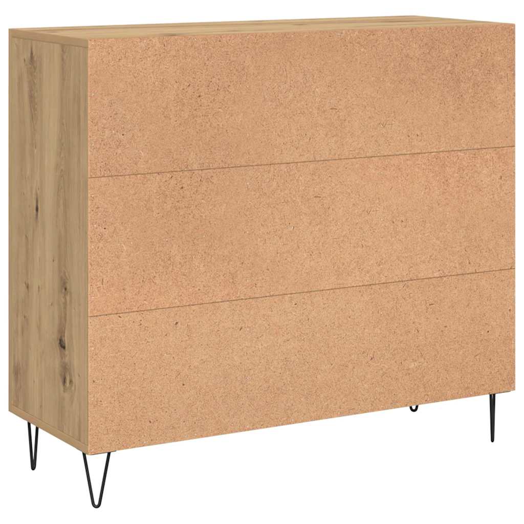 Credenza rovere artigianale 90 x 34 x 80 cm Legno multistrato