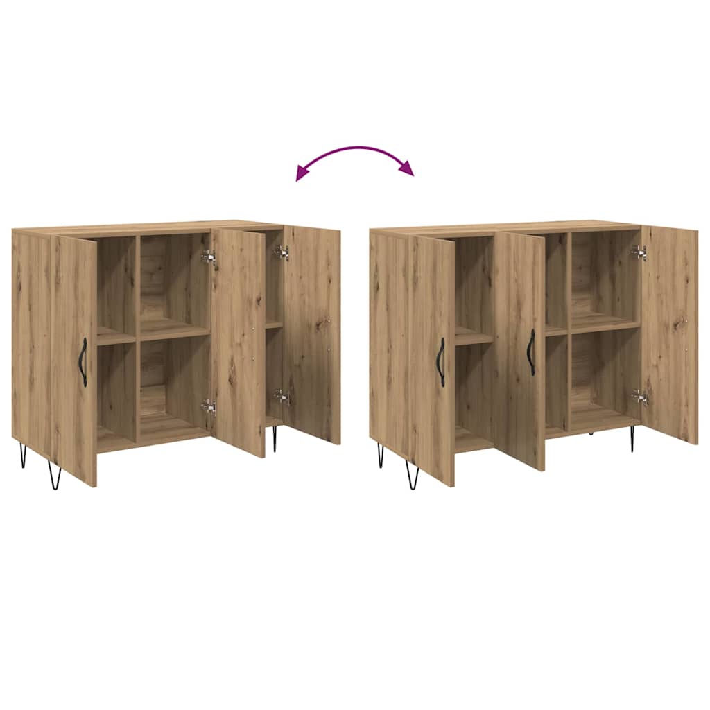 Credenza rovere artigianale 90 x 34 x 80 cm Legno multistrato