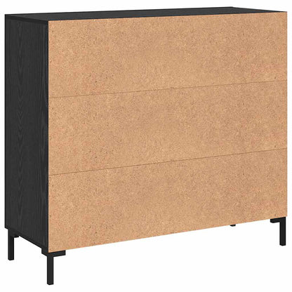 Credenza Nero 90 x 34 x 80 cm Legno multistrato