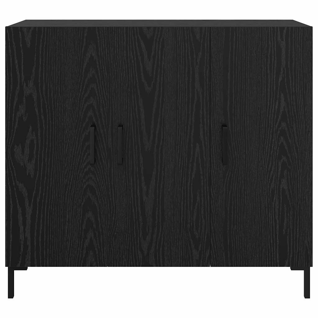 Credenza Nero 90 x 34 x 80 cm Legno multistrato
