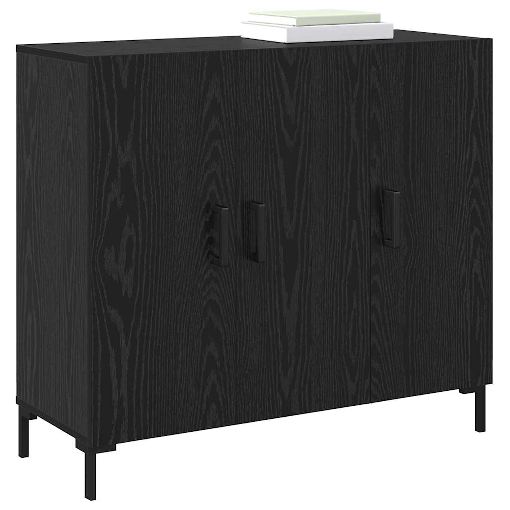 Credenza Nero 90 x 34 x 80 cm Legno multistrato