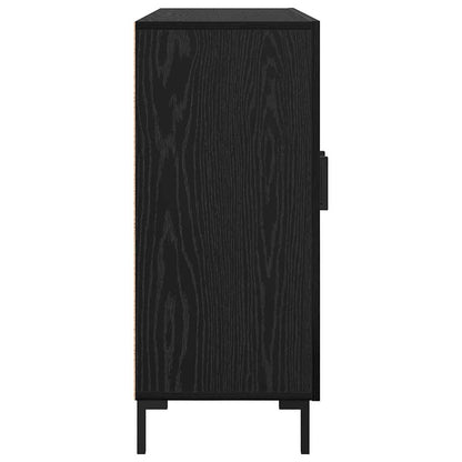 Credenza Nero 90 x 34 x 80 cm Legno multistrato