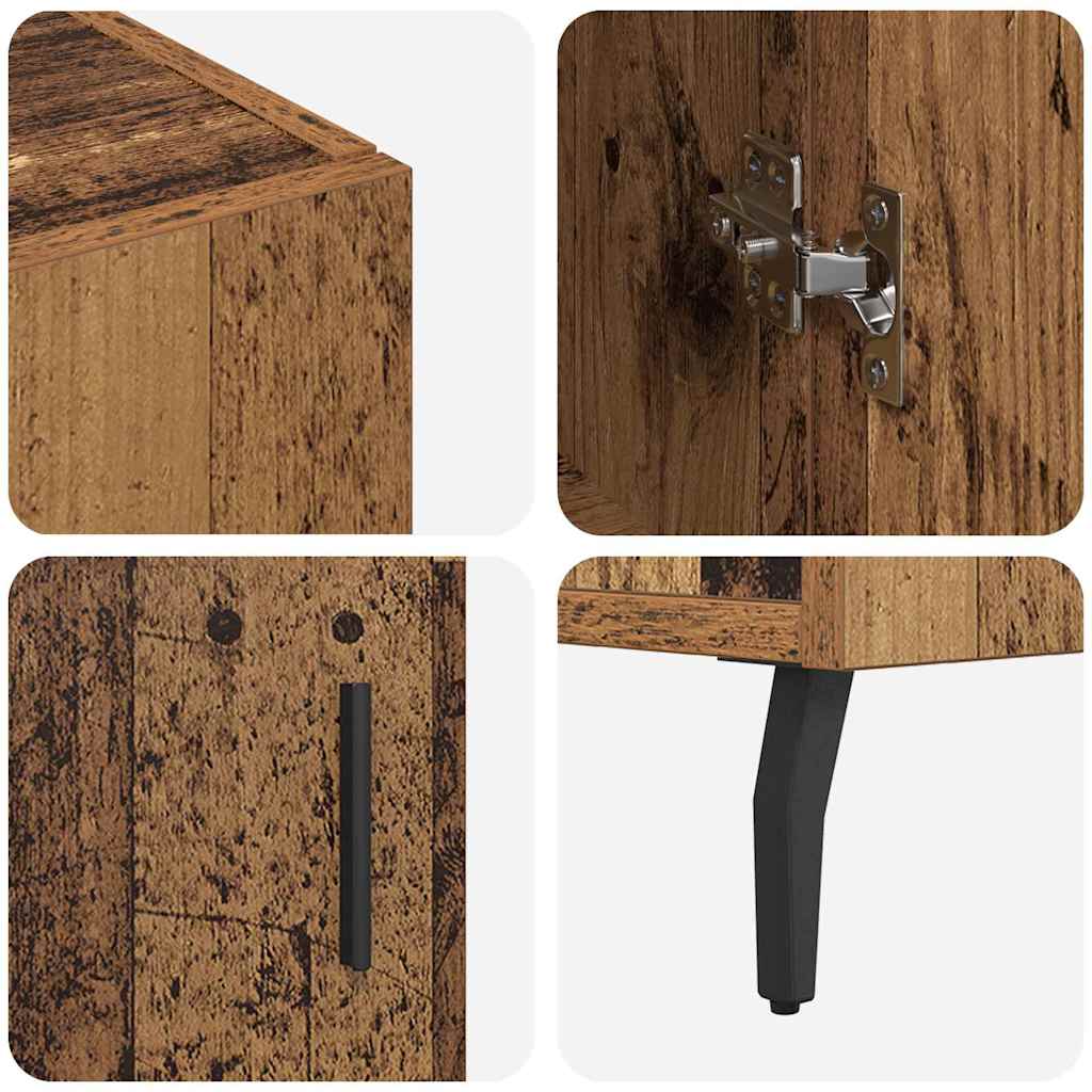 Credenza Marrone 90 x 34 x 80 cm Legno multistrato