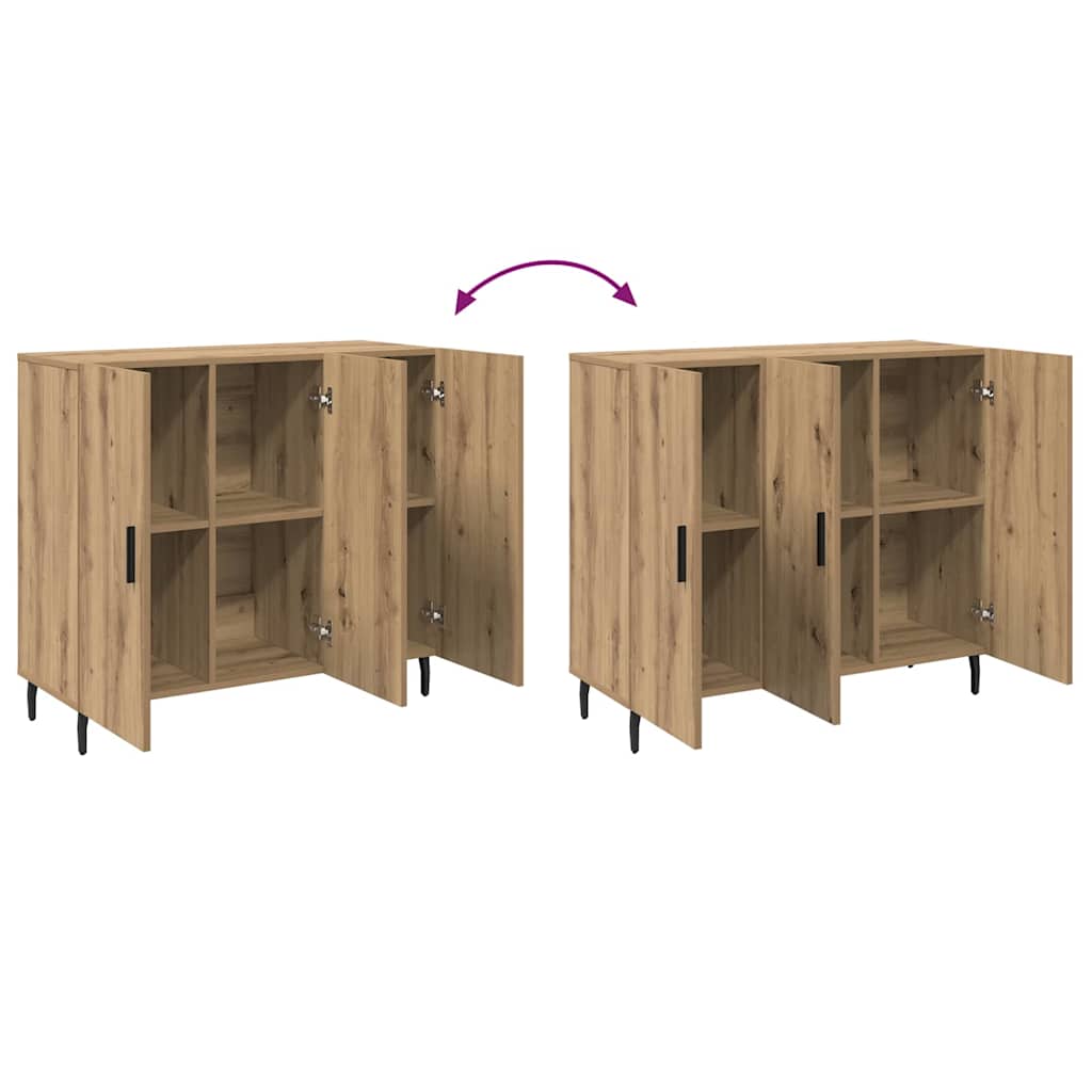 Credenza Marrone 90 x 34 x 80 cm Legno multistrato