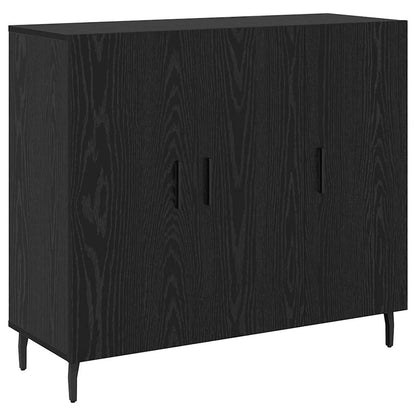 Credenza Nero 90 x 34 x 80 cm Legno multistrato