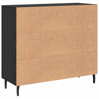 Credenza Nero 90 x 34 x 80 cm Legno multistrato