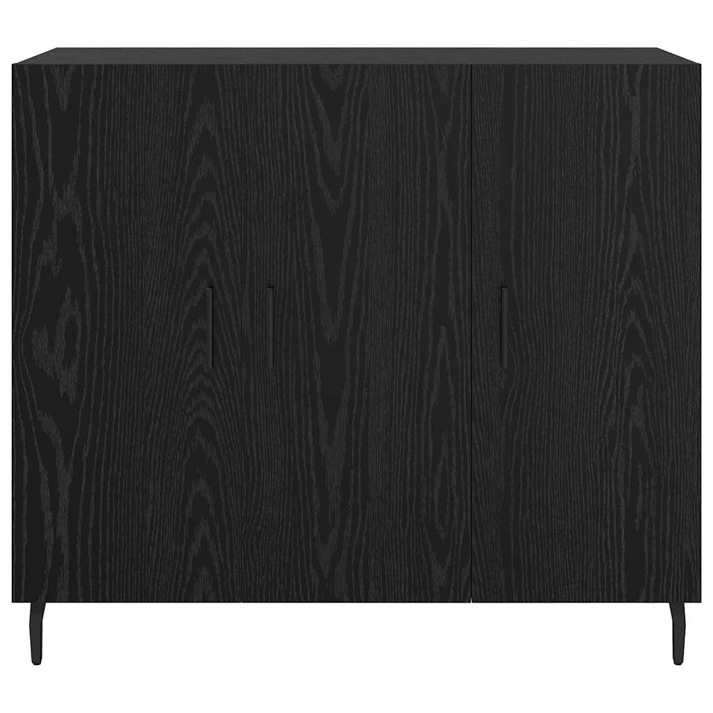 Credenza Nero 90 x 34 x 80 cm Legno multistrato