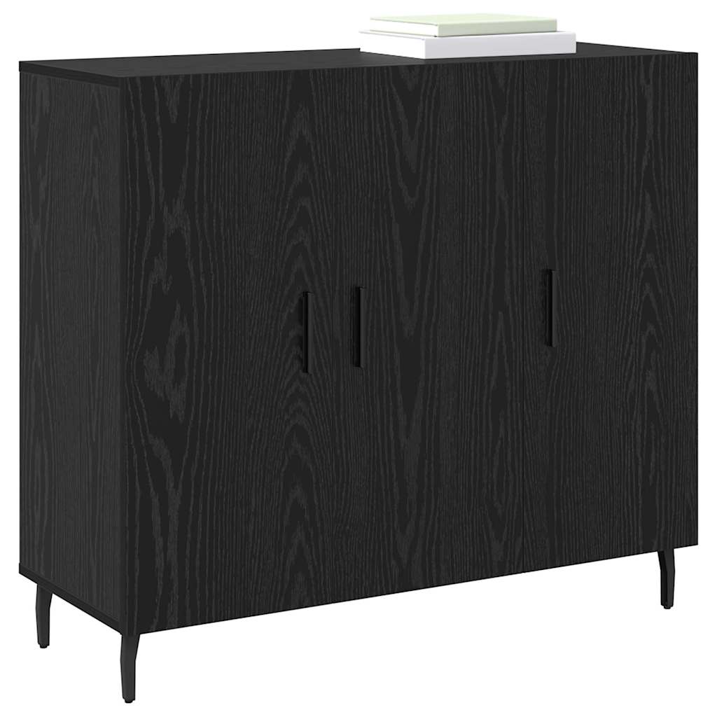 Credenza Nero 90 x 34 x 80 cm Legno multistrato