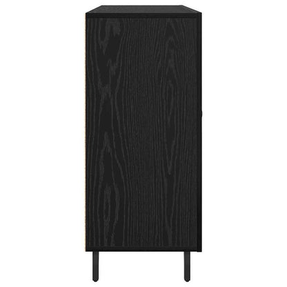 Credenza Nero 90 x 34 x 80 cm Legno multistrato
