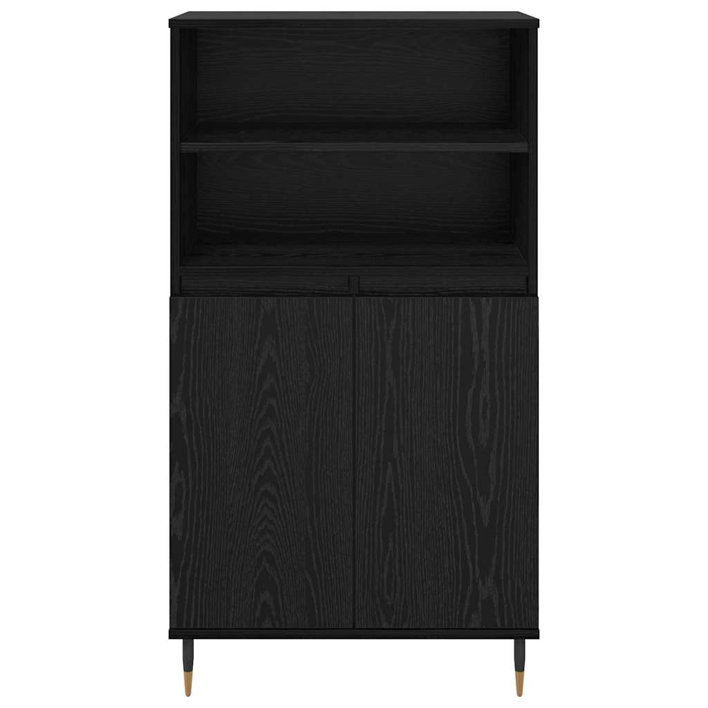 Credenza Nero 60 x 36 x 110 cm Legno multistrato