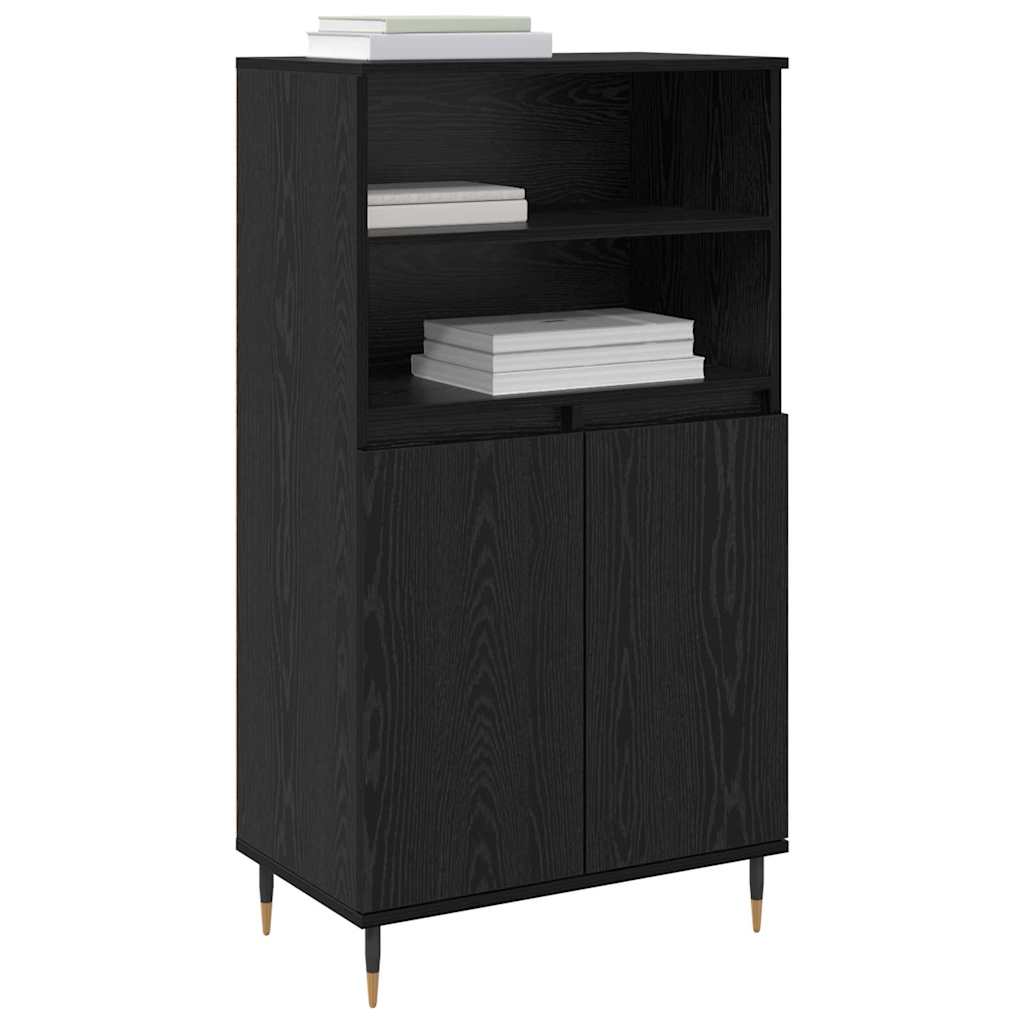 Credenza Nero 60 x 36 x 110 cm Legno multistrato