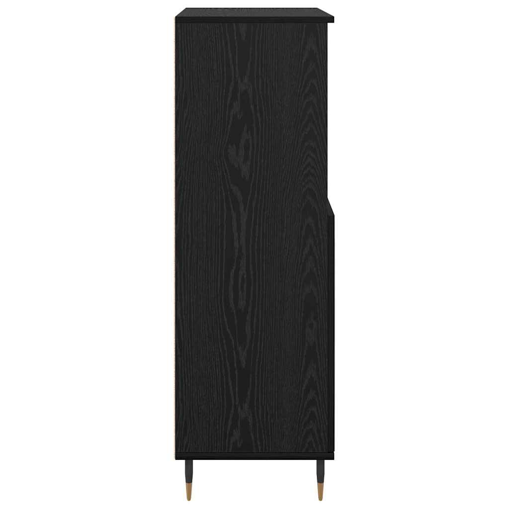 Credenza Nero 60 x 36 x 110 cm Legno multistrato