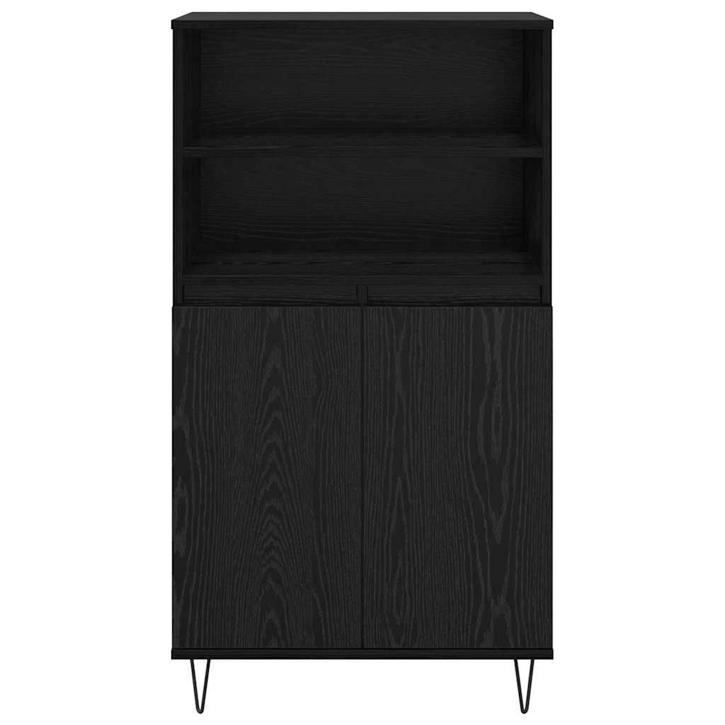 Credenza Nero 60 x 36 x 110 cm Legno multistrato