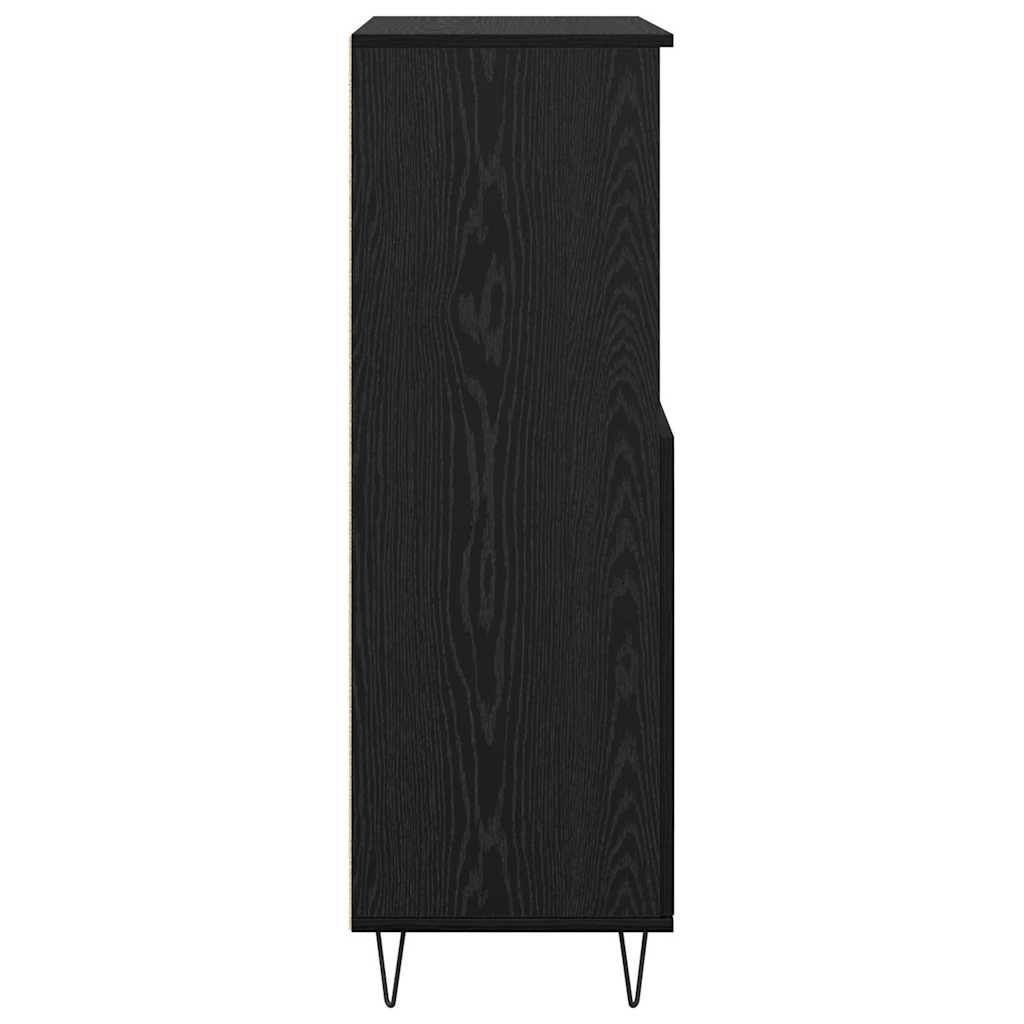 Credenza Nero 60 x 36 x 110 cm Legno multistrato