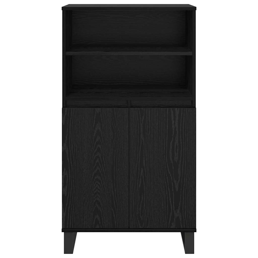 Credenza Nero 60 x 36 x 110 cm Legno multistrato