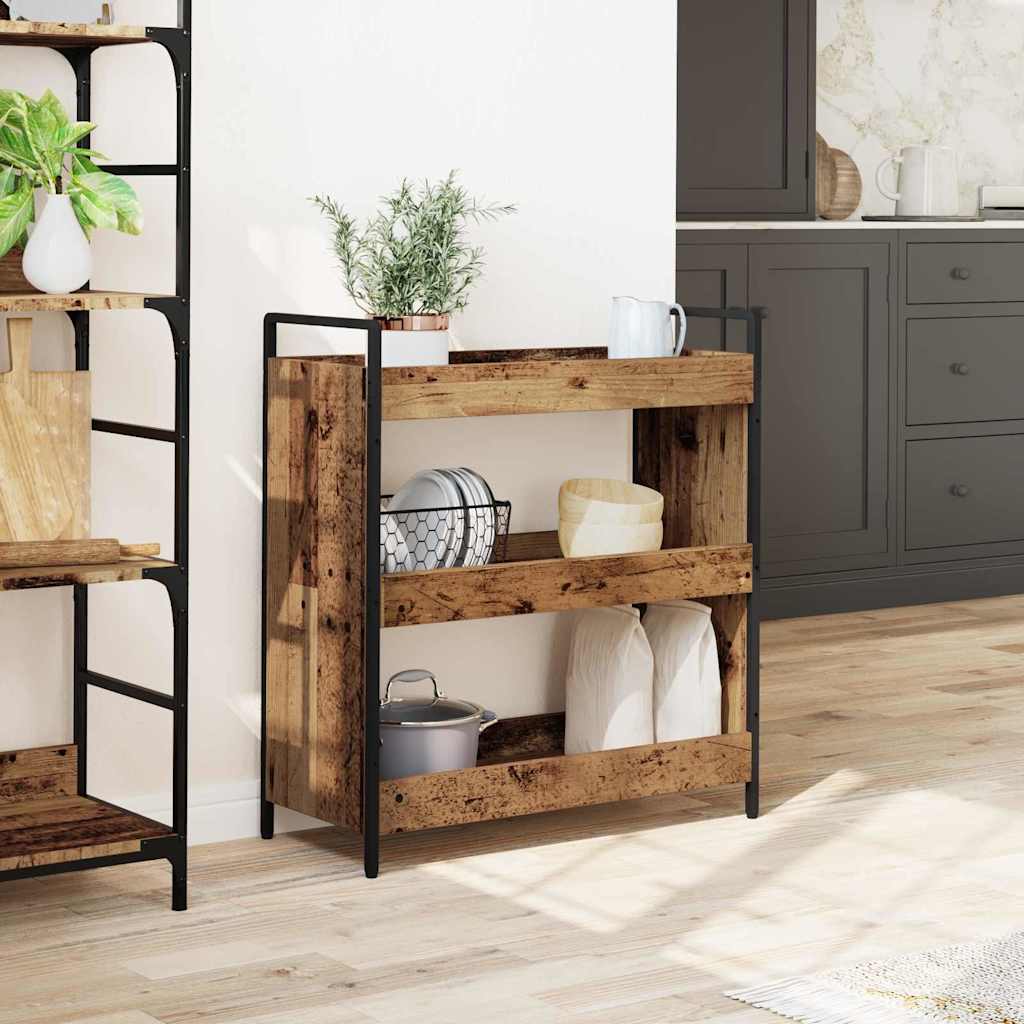 Carrello da Cucina Legno vecchio 70 x 30 x 82 cm