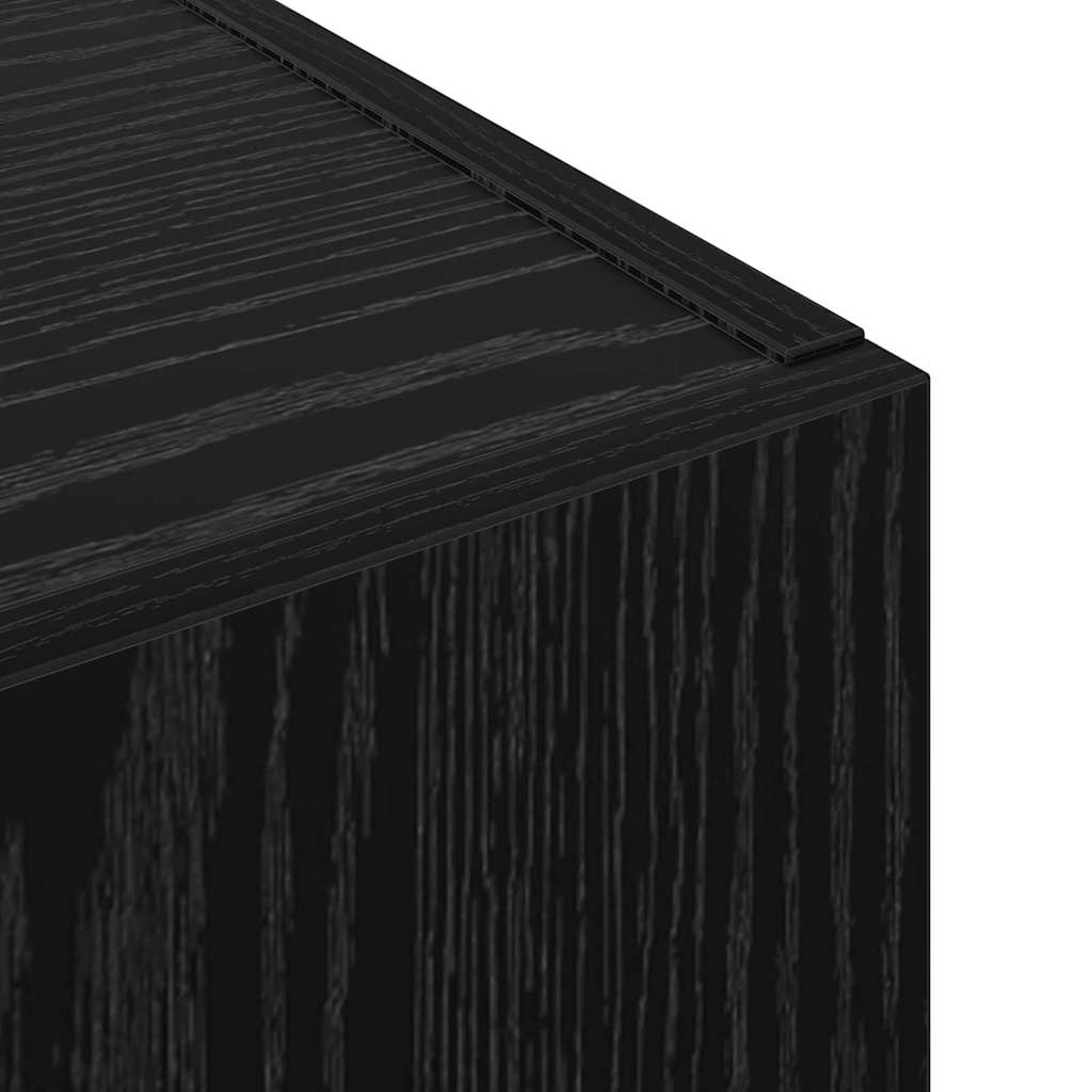 Mobile per Ufficio con lo scaffale Rovere nero 60 x 32 x 115 cm