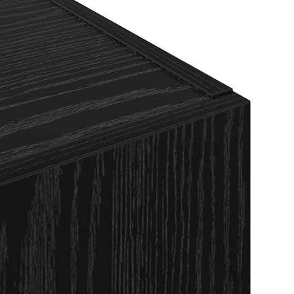 Mobile per Ufficio con lo scaffale Rovere nero 60 x 32 x 115 cm