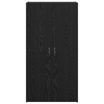 Mobile per Ufficio con lo scaffale Rovere nero 60 x 32 x 115 cm