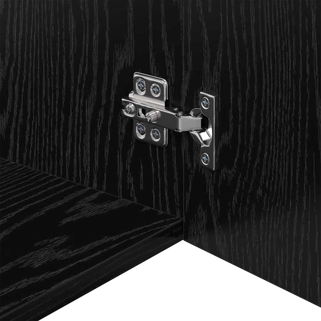 Armadietto a muro Rovere nero 50 x 42.5 x 40 cm