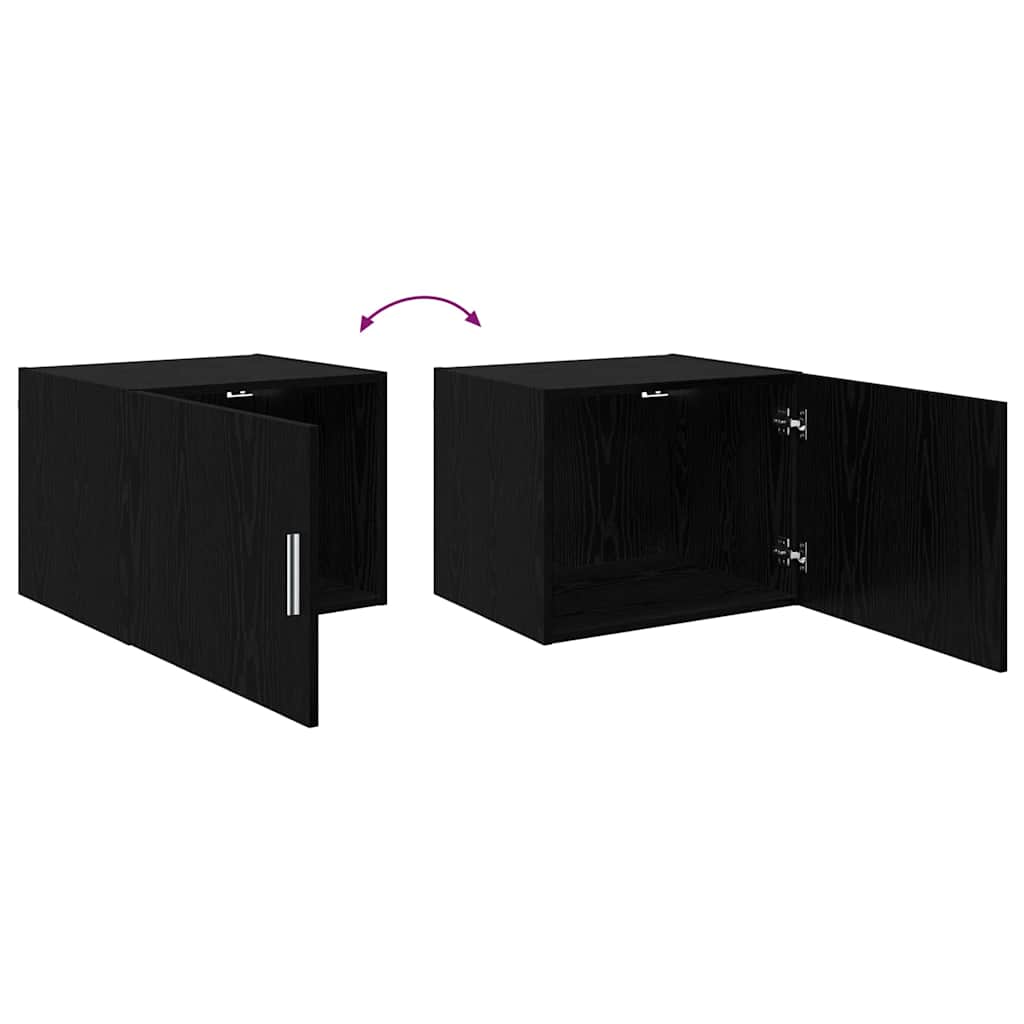 Armadietto a muro Rovere nero 50 x 42.5 x 40 cm