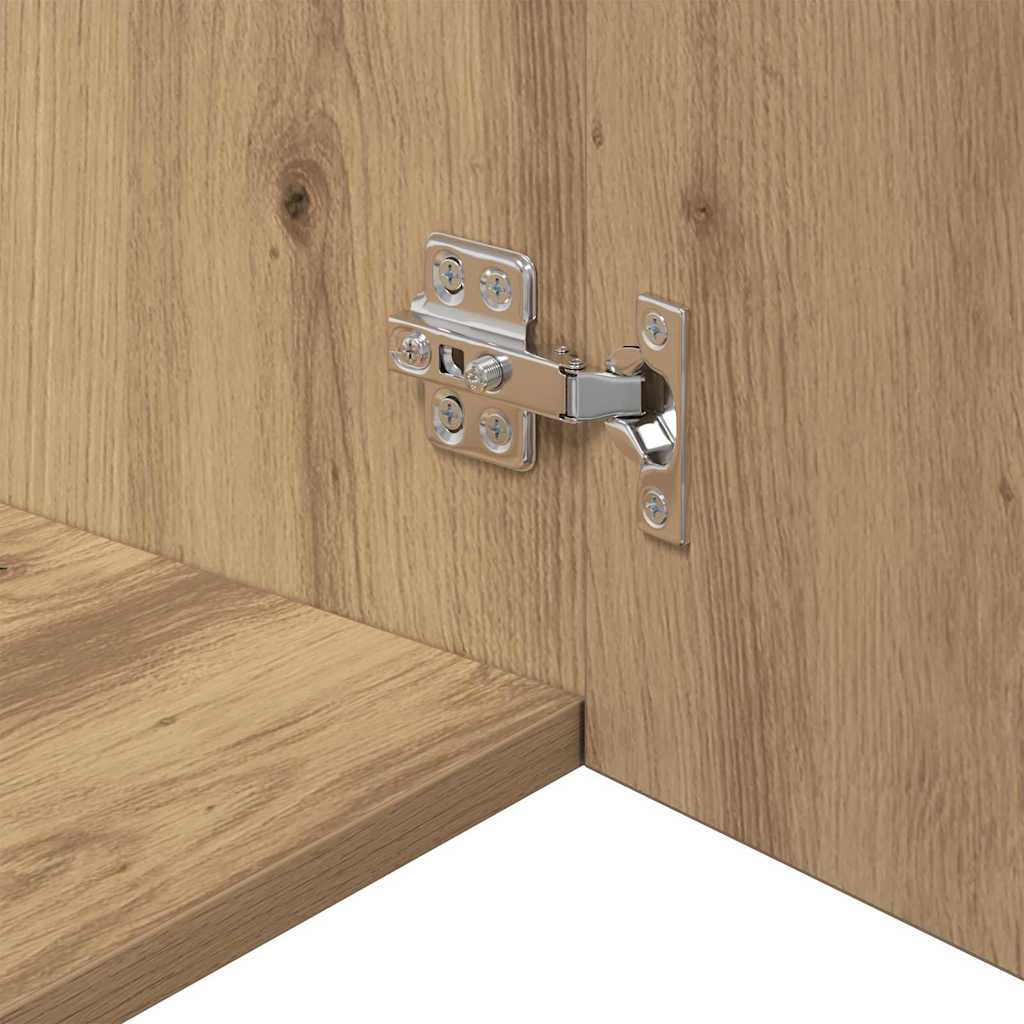 Armadietto a muro rovere artigianale 80 x 42.5 x 40 cm