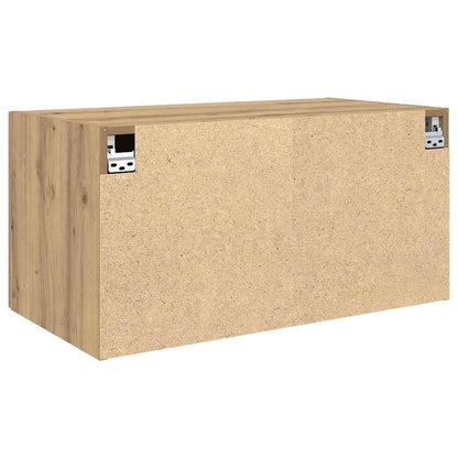 Armadietto a muro rovere artigianale 80 x 42.5 x 40 cm