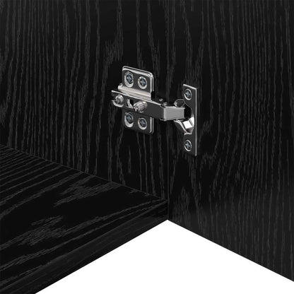 Armadietto a muro Rovere nero 80 x 42.5 x 40 cm