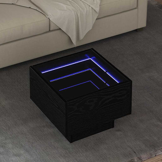 Tavolino da salotto Rovere nero 40 x 40 x 30 cm