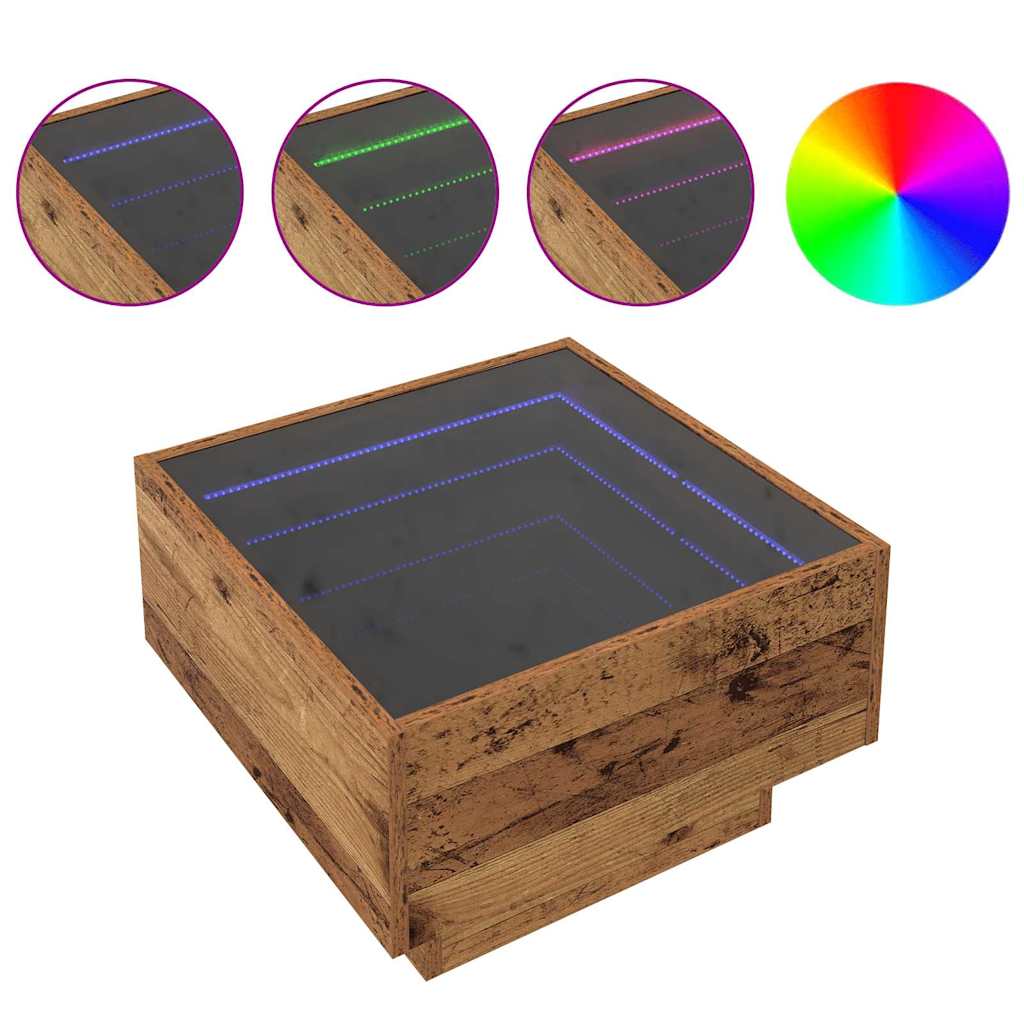 Tavolino da salotto Legno vecchio 50 x 50 x 30 cm