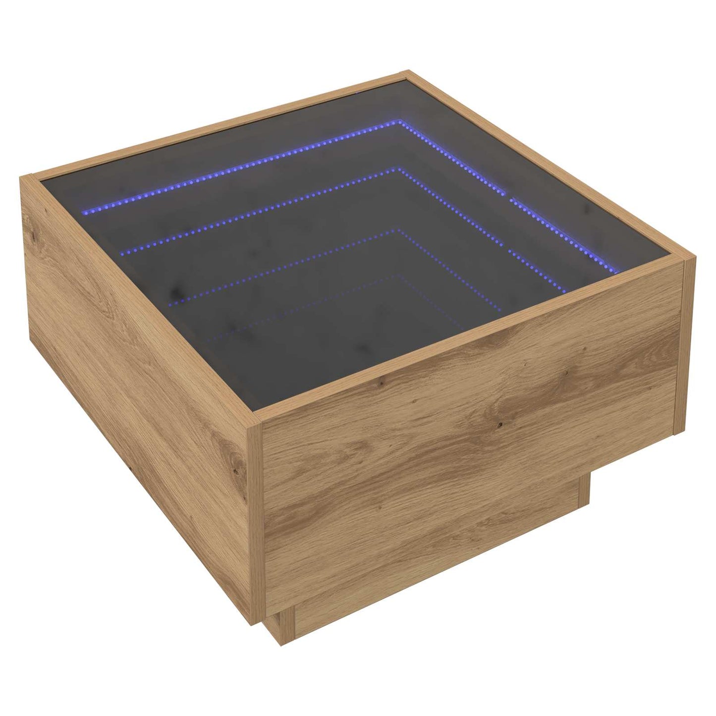Tavolino da salotto rovere artigianale 50 x 50 x 30 cm | homemem39