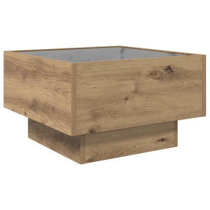 Tavolino da salotto rovere artigianale 50 x 50 x 30 cm | homemem39