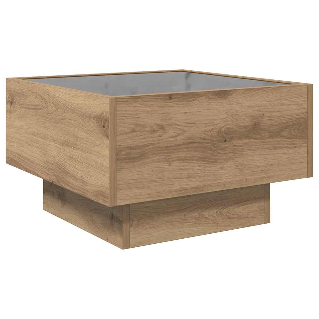 Tavolino da salotto rovere artigianale 50 x 50 x 30 cm | homemem39