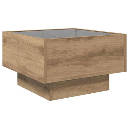 Tavolino da salotto rovere artigianale 50 x 50 x 30 cm