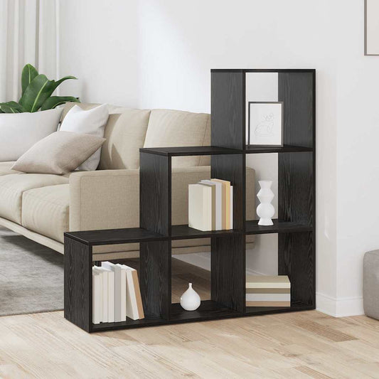 Armadio per Libri Rovere nero 99 x 29 x 99 cm Legno multistrato