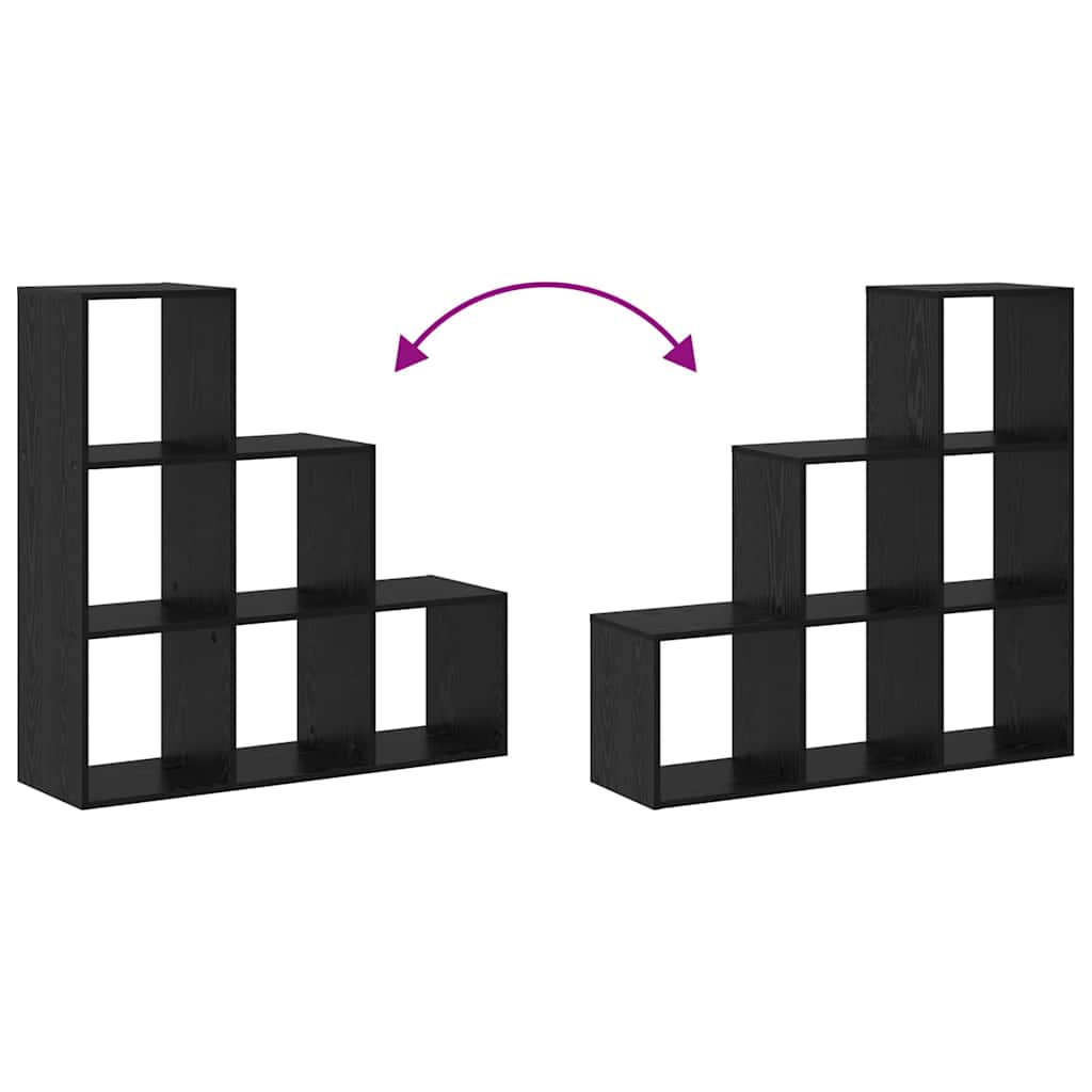 Armadio per Libri Rovere nero 99 x 29 x 99 cm Legno multistrato