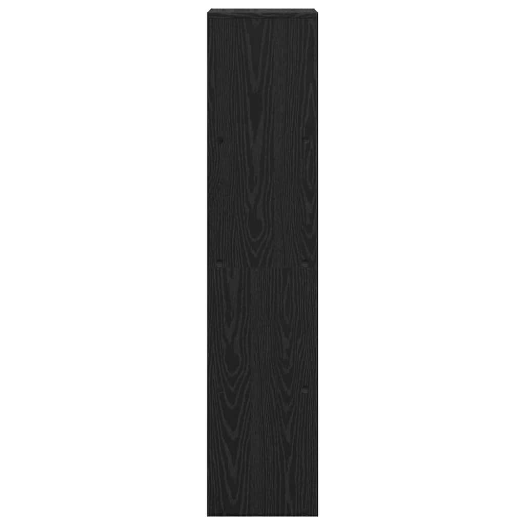 Libreria divisoria Rovere nero 131,5 x 29 x 131,5 cm